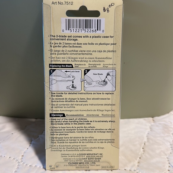 Rotary Cutter Blade Refill 3/4” - Picture 2 of 2